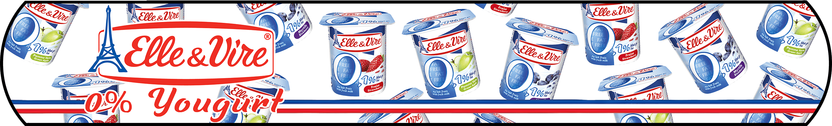 Elle and Vire 0 Fat Yogurt Banner